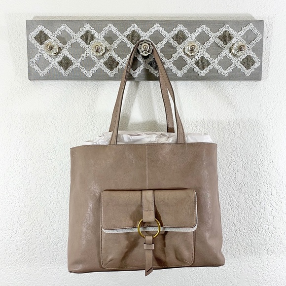 Frye Handbags - NWT Frye Madison Tote Bag Stone $398 Ring Harness